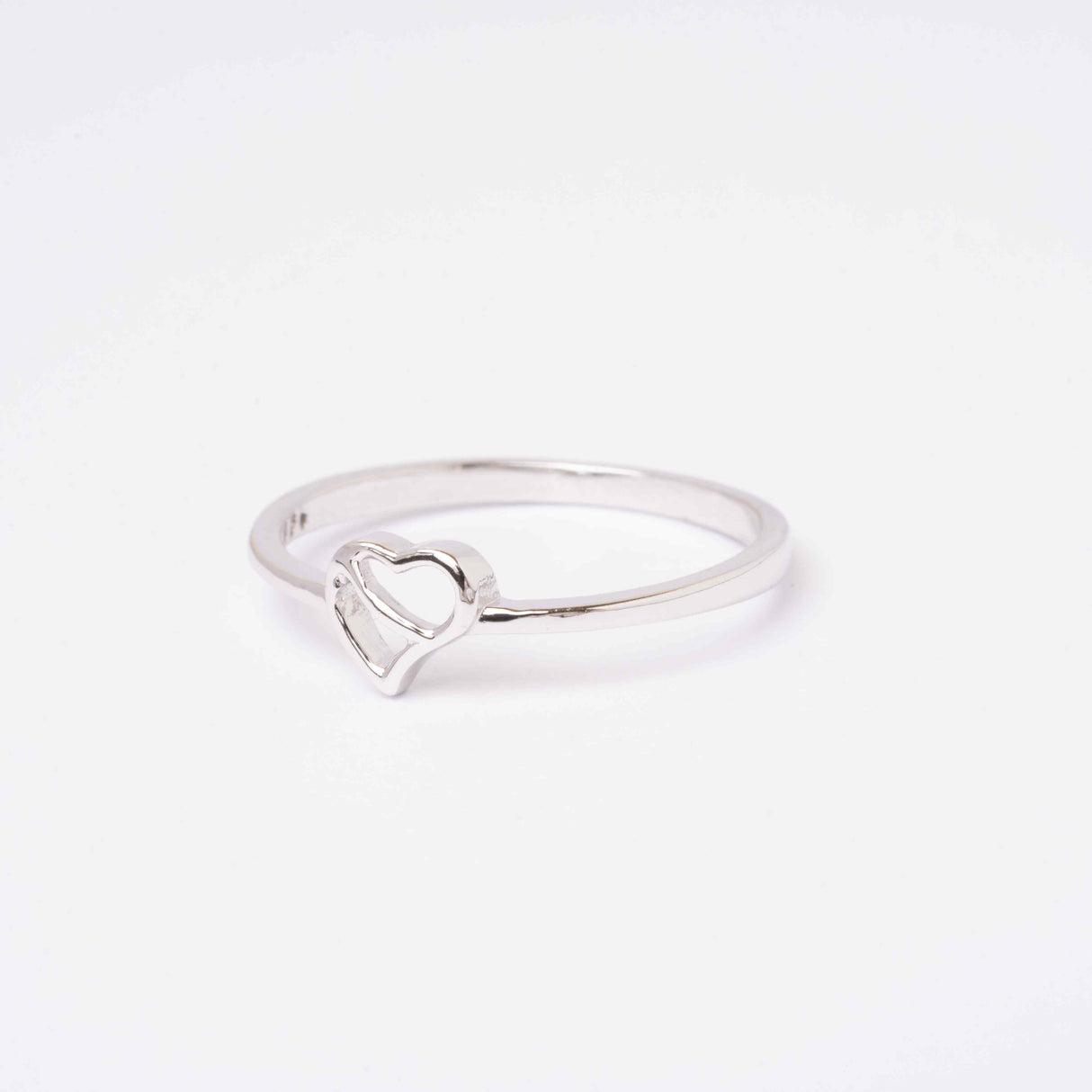 Silver Love's Reflection Rhodium Plated Ring