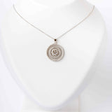 Eternal Circles Silver Pendant With Chain