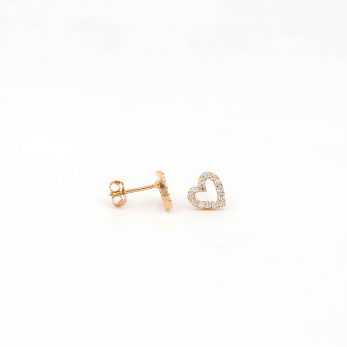 Rose Gold Love Frame Earrings