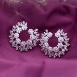 Silver Classic Flower Earrings