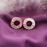 Rose Gold Celestial Circles Earrings