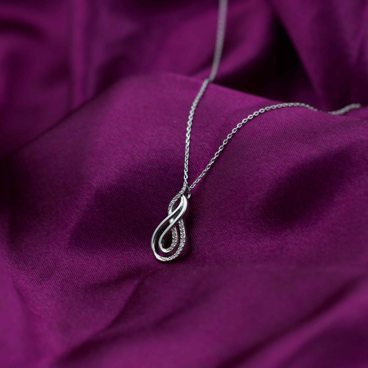 Silver Infinity Path Pendant