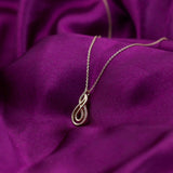 Rose Gold Infinity Path Pendant